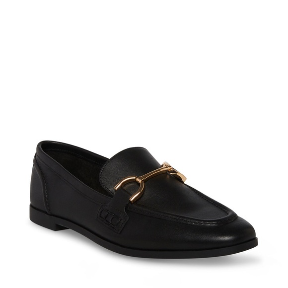 Steve Madden Black Leather Loafers - Picture 9 of 14